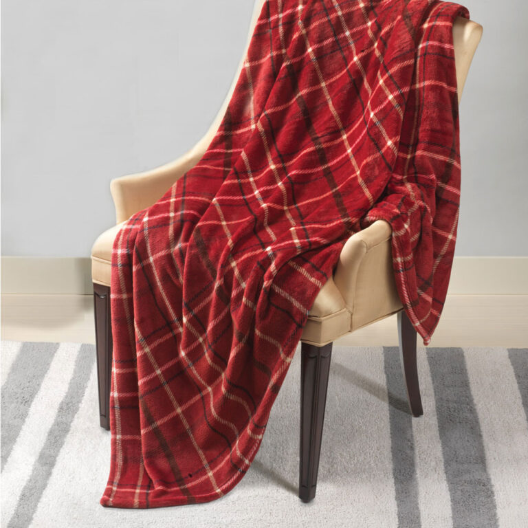 Red Plaid Throw Blanket American Fundraising Services, Inc.